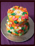 tarta pastel fondant sugarpaste cake barcelona flowers butterflies