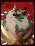 tarta pastel fondant sugarpaste cake barcelona christmas snowman navidad