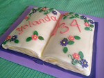 tarta pastel fondant sugarpaste barcelona libro book flowers flores cake
