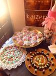 mesa dulce, cookies,tartalegre,bombones,chocolate,galletas decoradas, fondant, flores,barcelona,sugarcraft,florecitas,kaizen